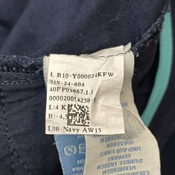 Boden Navy Blue Dress Pants Women's 6L 30 Waist Slim Fit Ankle Cropped Career - Picture 9 of 12